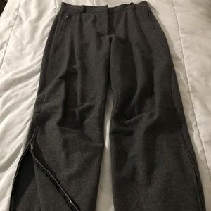 Calvin Klein wool cargo pant with zippers